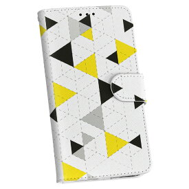 iPhone6s iphone 6s アイフォーン softbank ソフトバンク スマホ カバー 手帳型 ケース 手帳タイプ フリップ ダイアリー 二つ折り 革 模様　黄色　三角 011387