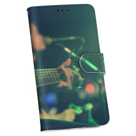 Galaxy Note20 Ultra 専用 ケース カバー SCG06 au 手帳 スマコレ igcase 手帳型 レザー 手帳タイプ 革 スマホケース スマホカバー ギャラクシ 012493 ギター　マイク　写真