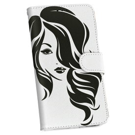 iPhone 7 plus/iPhone 8 plus/iPhone 6 plus/iPhone 6s plus スマホケース スマホカバー ケース カバー　手帳型 手帳タイプ 革 igcase 013233 女性　イラスト　モノトーン