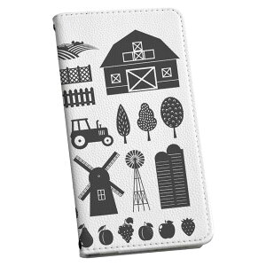 701SO XPERIA XZ1 エクスペリア XZ1 701so softbank ソフトバンク 手帳型 スマホ カバー カバー レザー ケース 手帳タイプ フリップ ダイアリー 二つ折り 革 015648 犬 車 風車 モノクロ