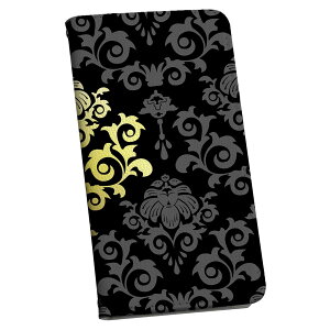 Xperia 10 VI 用 ケース カバー 手帳型 SO-52E / SOG14 / A402SO / 共通対応 マグネット式 ピタッと閉まる レザーケース カード収納 ポケット igcase 000032 模様 黒