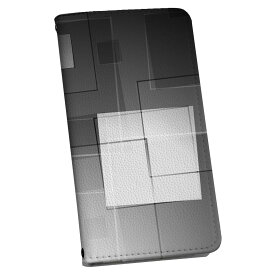 SC-02J Galaxy S8 ギャラクシー s8 専用 ケース カバー 手帳型 マグネット式 ピタッと閉まる レザーケース sc02j docomo ドコモ カード収納 ポケット igcase 000306 モノクロ　タイル　市松模様