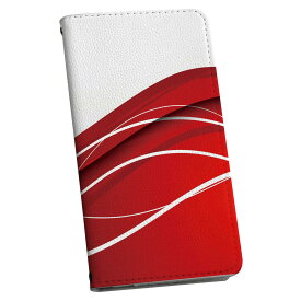 LGV33 Qua phone PX キュア フォン lgv33 専用 ケース カバー 手帳型 マグネット式 ピタッと閉まる レザーケース カード収納 ポケット igcase 003385 シンプル　赤　白