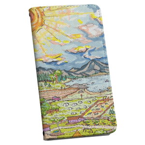 iPhone16plus 6.7インチ 専用 各キャリア iPhone 16 plus 共通対応 ケース カバー 手帳型 マグネット式 ピタッと閉まる レザーケース iphone 16plus カード収納 ポケット igcase 023235 イラスト 風景