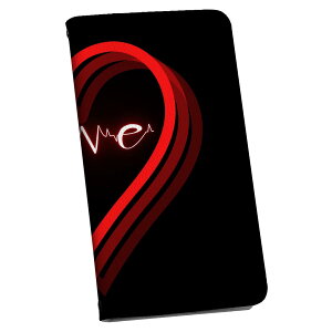 Xperia 1 VI 用 ケース カバー 手帳型 SO-51E / SOG13 / A401SO 共通対応 マグネット式 so51e ピタッと閉まる レザーケース カード収納 ポケット igcase 023536 文字 ハート 英字