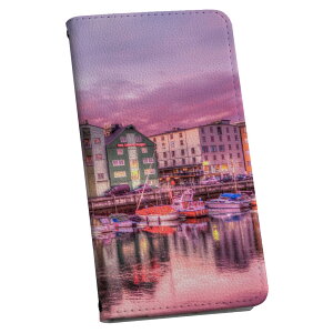 Galaxy S25 用 SC-51F / SCG31 (SM-S931) 共通対応 手帳型ケース カバーsx51f 手帳型 マグネット式 ピタッと閉まる レザーケース カード収納 ポケット igcase 023618 風景 カラフル