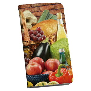 iPhone15plus 6.7 インチ 専用 各キャリア iPhone 15 plus 共通対応 ケース カバー 手帳型 マグネット式 ピタッと閉まる レザーケース カード収納 ポケット igcase 025888 食品 フルーツ 野菜 果物