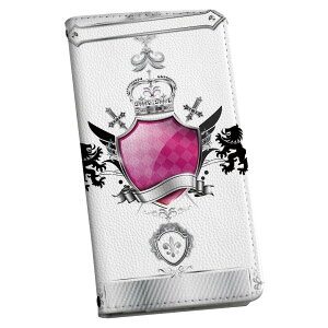 らくらくスマートフォン a A401FC 用 ケース カバー 手帳型 マグネット式 ピタッと閉まる レザーケース a401fc カード収納 ポケット igcase 005621 ライオン クラウン 王冠