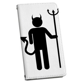 arrows Be4 F-41A アローズビー4 専用 ケース カバー 手帳型 マグネット式 ピタッと閉まる レザーケース f41a カード収納 ポケット igcase 006596 悪魔　人物