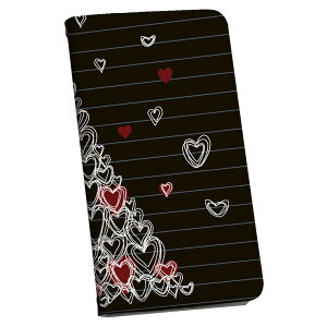 AQUOS sense3 �p �X�}�z�J�o�[ SH-02M / SHV45 / SH-M12 ���ʑΉ� �P�[�X �J�o�[ �蒠�^ �}�O�l�b�g�� �s�^�b�ƕ܂� ���U�[�P�[�X �J�[�h���[ �|�P�b�g 008000 �n�[�g�@���@�u���b�N�@�c���[