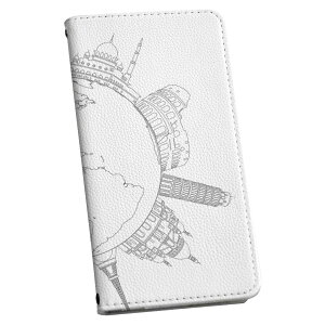 Xperia 10 III SOG04 エクスペリア au エーユー 専用 ケース カバー 手帳型 マグネット式 ピタッと閉まる レザーケース カード収納 ポケット igcase 009269 白 黒 地図