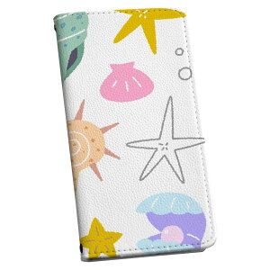 iPhone15plus 6.7 インチ 専用 各キャリア iPhone 15 plus 共通対応 ケース カバー 手帳型 マグネット式 ピタッと閉まる レザーケース カード収納 ポケット igcase 009429 海 貝殻 カラフル