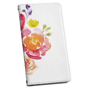 Xperia XZ2 Premium SO-04K 専用 ケース カバー 手帳型 マグネット式 ピタッと閉まる レザーケース so04k カード収納 ポケット igcase 009487  水彩 赤 ピンク