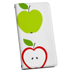 スマホケース 最新機種対応 スマホカバー 手帳型 マグネット式 フリップ ほぼ全機種対応 iPhone Xperia AQUOS Galaxy Arrows Huaweiなど ケース カバー 手帳タイプ 革 igcase 009688 りんご　赤　緑