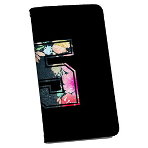 Xperia 5 II SOG02 au 専用 ケース カバー 手帳型 マグネット式 ピタッと閉まる レザーケース sc02k カード収納 ポケット igcase 010987 数字 花