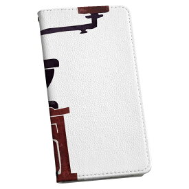 arrows Alpha F-51F 用 スマホカバー ケース カバー 手帳型 マグネット式 ピタッと閉まる レザーケース カード収納 ポケット 014687 コーヒー　カフェ