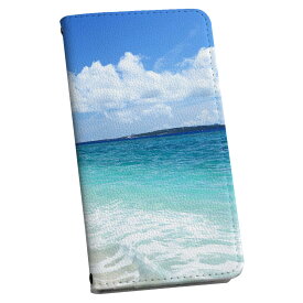 LGV33 Qua phone PX キュア フォン lgv33 専用 ケース カバー 手帳型 マグネット式 ピタッと閉まる レザーケース カード収納 ポケット igcase 014899 夏　海　海岸　砂浜