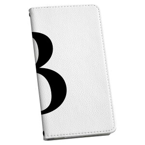 AQUOS sense8 SH-54D / SHG11 共通対応 アクオスセンス8 専用 ケース カバー 手帳型 sh54d マグネット式 ピタッと閉まる レザーケース カード収納 ポケット igcase 019535 フォント 文字 b アルファベット