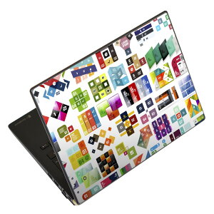 ノートパソコン スキンシール 17インチまで対応 汎用ステッカー 2枚セット LAVIE用 FMV用 LIFEBOOK用 Dynabook用 Lenovo用 Thinkbook用 IdeaPad用 HP用 Pavillon用 ENVY用 Elite用 Dell用 Vostro用 Inspiron用 VAIO用 008033