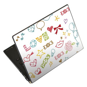 ノートパソコン スキンシール 17インチまで対応 汎用ステッカー 2枚セット LAVIE用 FMV用 LIFEBOOK用 Dynabook用 Lenovo用 Thinkbook用 IdeaPad用 HP用 Pavillon用 ENVY用 Elite用 Dell用 Vostro用 Inspiron用 VAIO用 009204