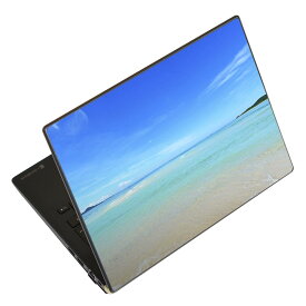 ノートパソコン スキンシール 17インチまで対応 汎用ステッカー 2枚セット LAVIE用 FMV用 LIFEBOOK用 Dynabook用 Lenovo用 Thinkbook用 IdeaPad用 HP用 Pavillon用 ENVY用 Elite用 Dell用 Vostro用 Inspiron用 VAIO用 009637 風景　海　空　写真
