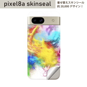 Pixel 8a �p �X�L���V�[�� pixel8a �S�ʃX�L���V�[�� �t�� �w�� ���� �X�e�b�J�[ �ی�V�[�� 2������ �J���t���@���@�ʐ^�@008805