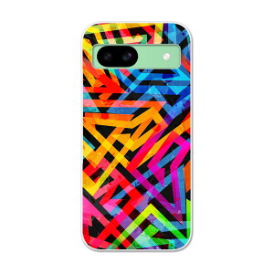 Pixel 8a 用ハード ケース ピクセル8a pixel8a 対応 ケース カバー ハードケース 010434 模様 カラフル 派手