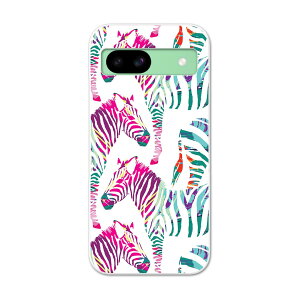 Pixel 8a 用ハード ケース ピクセル8a pixel8a 対応 ケース カバー ハードケース 011241 動物 アニマル シマウマ