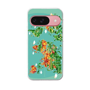 Google Pixel 9 / Pixel 9 pro ���ʑΉ� 6.3�C���` �n�[�h�P�[�X pixel9 pixel9pro �Ή� �P�[�X �J�o�[ 016030 ���E�n�}�@wordmap�@�J���t��