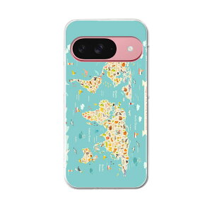 Google Pixel 9 / Pixel 9 pro ���ʑΉ� 6.3�C���` �n�[�h�P�[�X pixel9 pixel9pro �Ή� �P�[�X �J�o�[ 016034 ���E�n�}�@wordmap�@�J���t��