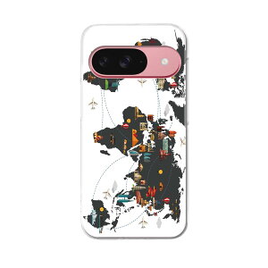 Google Pixel 9 / Pixel 9 pro ���ʑΉ� 6.3�C���` �n�[�h�P�[�X pixel9 pixel9pro �Ή� �P�[�X �J�o�[ 017538 �n�}�@map�@�u���b�N