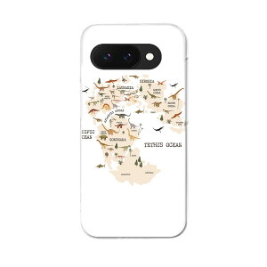 Google Pixel 9a �p �P�[�X 6.3�C���` �n�[�h�P�[�X pixel 9a �Ή� �P�[�X �J�o�[ 019762 ���� �n�} mapdinosaur
