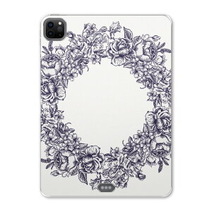 iPad Pro 11 第2世代 2020年版 用 ケース ソフト TPUケース A2228 A2068 A2230 対応 タブレットケース タブレットカバー 009661 リース アンティーク フラワー