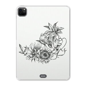 iPad Pro 11 ��2���� 2020�N�� �p �P�[�X �\�t�g TPU�P�[�X A2228 A2068 A2230 �Ή� �^�u���b�g�P�[�X �^�u���b�g�J�o�[ 019563 �t�H���g flower ���m�N�� ��