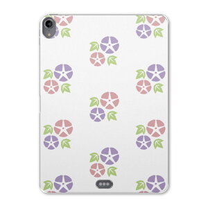 iPad Pro 12.9 第3世代 2019年版 用 ケース ソフト TPUケース A1876 A2014 A1895 対応 タブレットケース タブレットカバー 009611 フラワー あさがお 和風