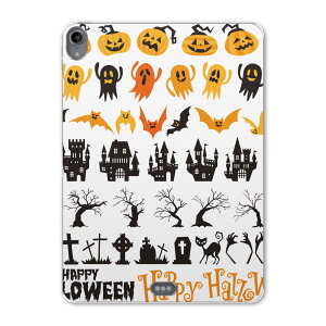 iPad Pro 12.9 第3世代 2019年版 用 ケース ソフト TPUケース A1876 A2014 A1895 対応 タブレットケース タブレットカバー 009653 ハロウィン おばけ 英語