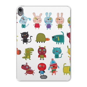 iPad Pro 12.9 第3世代 2019年版 用 ケース ソフト TPUケース A1876 A2014 A1895 対応 タブレットケース タブレットカバー 009660 動物 キャラクター イラスト