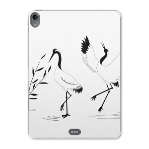 iPad Pro 11inch 第1世代 2018年 アイパッドプロ 11インチ タブレットケース タブレットカバー TPU ソフトケース A1980 A2013 A1934 A1979 009676 和風 和柄 鶴