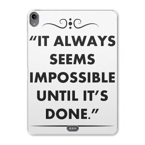 iPad Pro 11inch 第1世代 2018年 アイパッドプロ 11インチ タブレットケース タブレットカバー TPU ソフトケース A1980 A2013 A1934 A1979 009697 英語 文字 白 黒