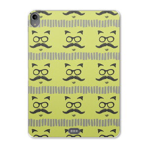 iPad Pro 12.9 第3世代 2019年版 用 ケース ソフト TPUケース A1876 A2014 A1895 対応 タブレットケース タブレットカバー 010210 ひげ めがね 緑