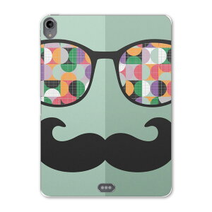 iPad Pro 11inch 第1世代 2018年 アイパッドプロ 11インチ タブレットケース タブレットカバー TPU ソフトケース A1980 A2013 A1934 A1979 010328 ひげ めがね 緑