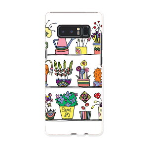 SC-01K Galaxy Note8 ギャラクシー ノートエイト sc01k docomo ドコモ スマホ カバー ケース スマホケース スマホカバー PC ハードケース フラワー 花 カラフル 009619