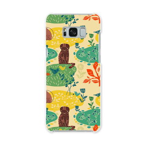 SCV35 Galaxy S8+ ギャラクシー エス エイト プラス au エーユー スマホ カバー ハード pc ケース ハードケース 猫 キャラクター 鳥 ユニーク 004419