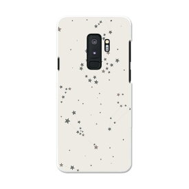 SCV39 Galaxy S9+ ギャラクシー エスナインプラス au エーユー スマホ カバー スマホケース スマホカバー PC ハードケース 010562 星　グレー　模様