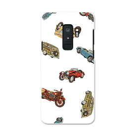 SCV39 Galaxy S9+ ギャラクシー エスナインプラス au エーユー スマホ カバー スマホケース スマホカバー PC ハードケース 010609 車　バイク　レトロ