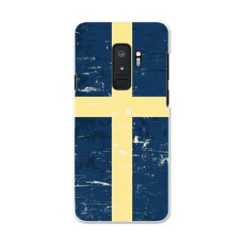 SCV39 Galaxy S9+ ギャラクシー エスナインプラス au エーユー スマホ カバー スマホケース スマホカバー PC ハードケース 011612 スウェーデン　外国　国旗
