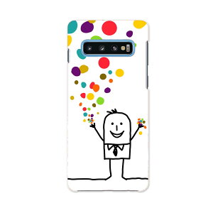 SCV41 Galaxy S10 ギャラクシー エステン au エーユー scv41 スマホ カバー ケース スマホケース スマホカバー PC ハードケース 009237 キャラクター カラフル
