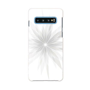 SCV42 Galaxy S10+ ギャラクシー エステンプラス au エーユー scv42 スマホ カバー ケース スマホケース スマホカバー PC ハードケース 009583 フラワー シンプル グレー