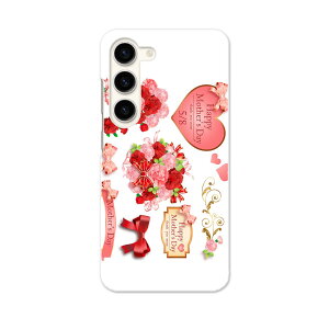 Galaxy S23 SC-51D SCG19 専用ハードケース SC-51D / SCG19 共通対応 sc51d igcase スマホカバー カバー ケース pc ハードケース 016210 母の日 カーネーション リボン