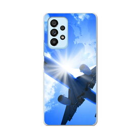 Galaxy A53 専用ハードケース SC-53C / SCG15 共通対応 sc53c igcase スマホカバー カバー ケース pc ハードケース 001574 飛行機　青空　地球